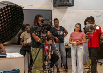 TAMCC students participate in film casting and lighting workshop