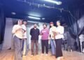 Moonrise and the madmen of the afternoon on the stage of the carousel