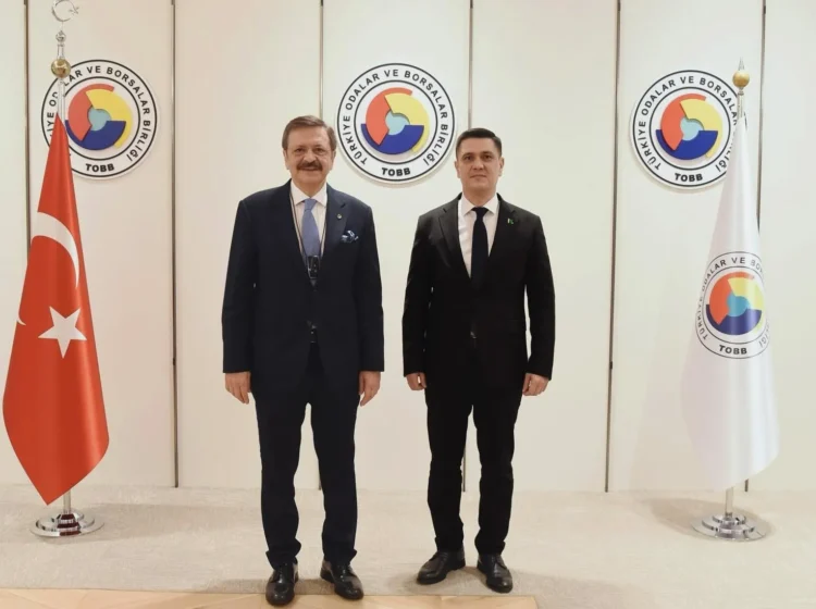 Ambassador of Turkmenistan to Türkiye Discusses Prospects for Expanding Trade and Economic Cooperation with Head of the Union of Chambers and Commodity Exchanges