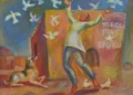 An exhibition of paintings in honor of Victory Day opened in Ashgabat
