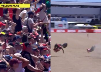 Shock in Spain: Mark Marques again flew off the track (VIDEO)