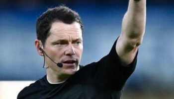 Darren England was the referee for Man United’s match against Liverpool in the absence of Mohamed Salah
