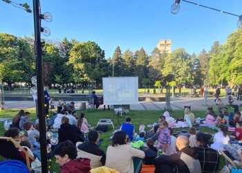 The open-air cinema gathered the youngest Dobojlije