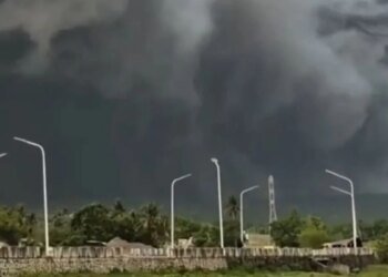 Volcano erupted, houses burned: Ash rain warning issued