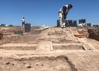 In the Chui region, archaeologists discovered a Buddhist temple of the 7th-8th centuries. Photo