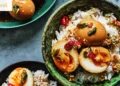 Boiled eggs with Korean soy marinade