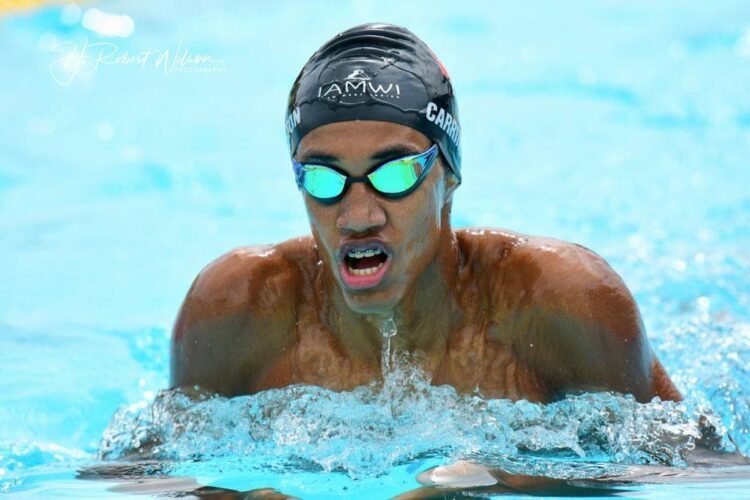 Carrington secures Speedo 100m backstroke bronze medal