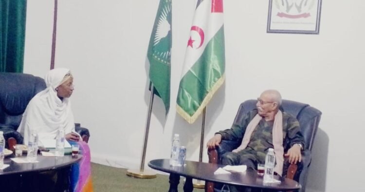 President Brahim Ghali receives Tanzanian delegation participating in 50th anniversary celebrations of proclamation of Sahrawi Republic