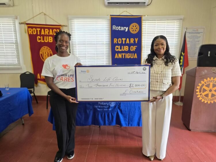 Rotary Club of Antigua Supports Scrub Life Cares Health 