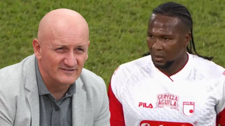 Everything exploded in the air in Santa Fe: Hugo Rodallega did not like being replaced by Pablo Repetto and came out throwing insults (video)