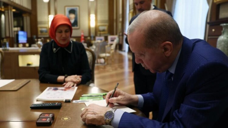 President Erdoğan donated a sacrifice to the Turkish Red Crescent