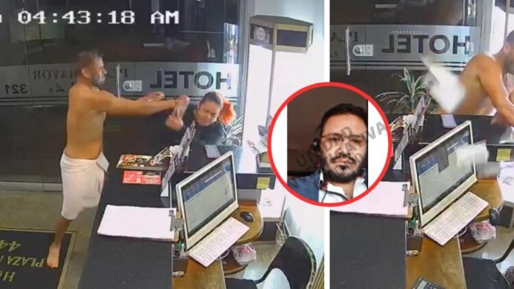 This is the identity of the man who brutally beat a hotel receptionist in Medellín: he appears as a criminalistics investigator
