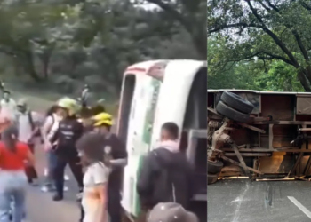 Videos and images of the serious bus accident on the Girardota-Barbosa road, near Medellín, which left at least 30 injured: this is the company involved