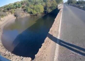 The bridge over the Chagan River partially collapsed in West Kazakhstan region