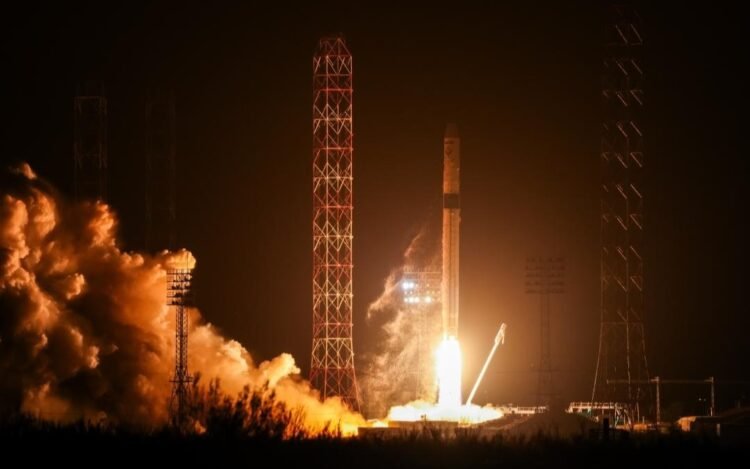 The Sunkar rocket was launched for the first time from Baikonur
