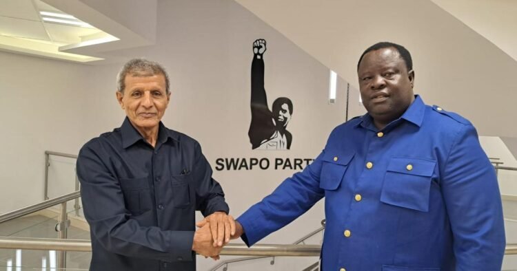 The Sahrawi ambassador accredited to Namibia is received by Namibian officials