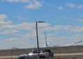 United Airlines plane collides with pole and truck in New Jersey