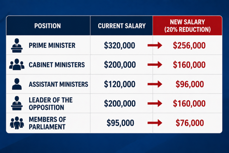 Parliament approves 20% pay cut for MPs
