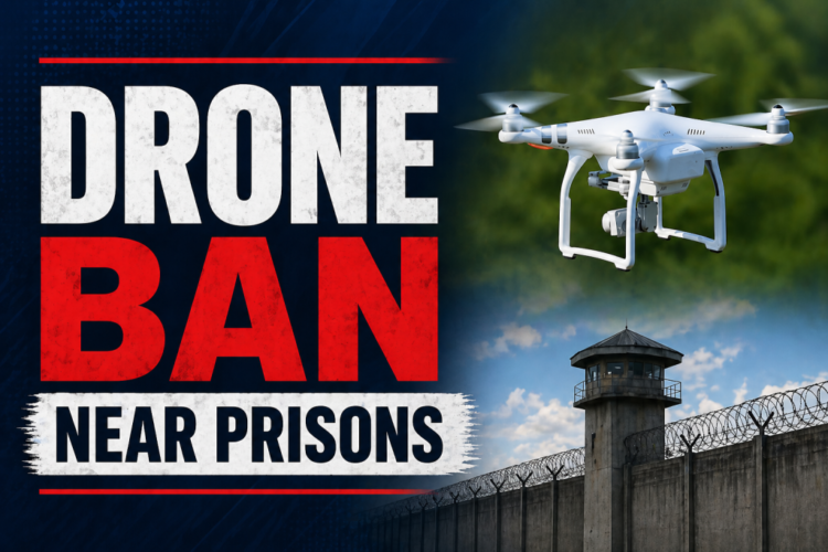 Drone ban enforced near correctional facilities