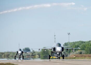 Two New Gripen Fighter Jets Land at Kecskemét Air Base