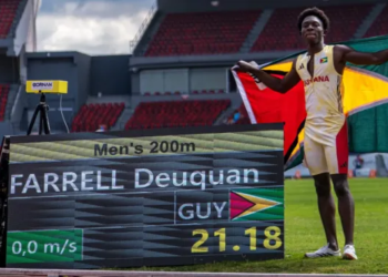 Guyana: Farrell smashes 200m record at Youth Games