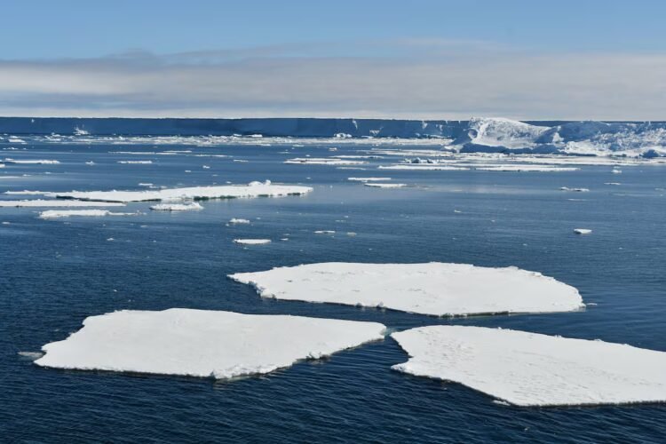 Warm waters approaching Antarctica and threatening to melt ice from below