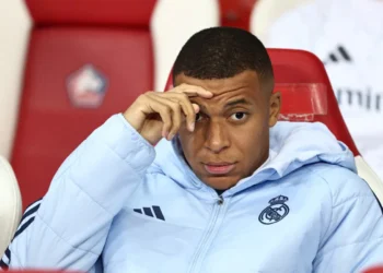 Image: Mbappe is seen laughing out loud, shortly after the physical fight between Valverde and Tchouameni