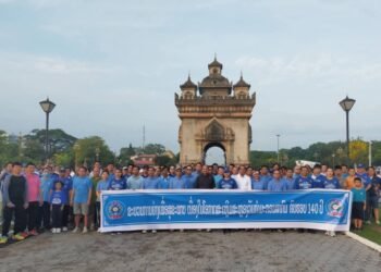 Walk for Health Marks 140th Anniversary of International Workers” Day in Vientiane