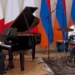 Macron grabbed the microphone, the Prime Minister of Armenia accompanied him on the drums