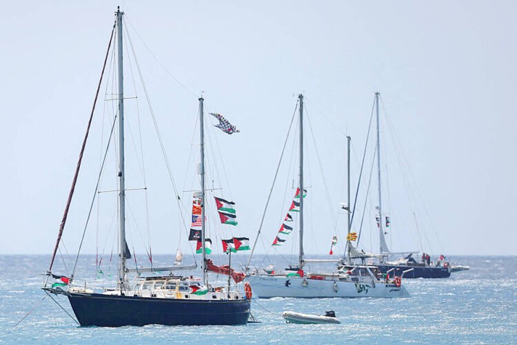 Gaza activists disperse after Israel halts flotilla