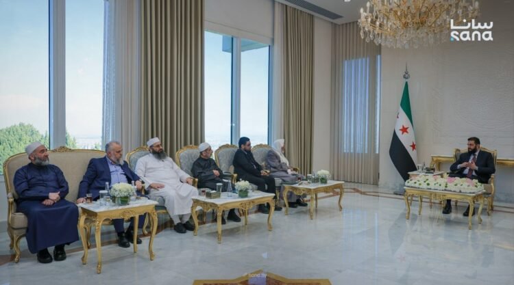 President Ahmad al-Sharaa meets Supreme Fatwa Council