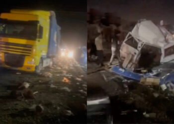 At the entrance to Angren, a truck hit 4 cars, there were casualties and injuries