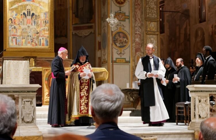 “Let not your heart be troubled… I go to prepare a place for you.” On the occasion of the 111th anniversary of the Armenian Genocide, an inter-church ceremony for peace took place in Rome