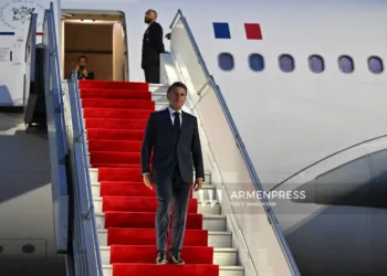 Emmanuel Macron arrived in Armenia on a state visit