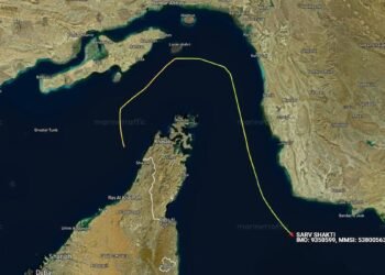 LPG tanker linked to India, Sarv Shakti, crosses Strait of Hormuz