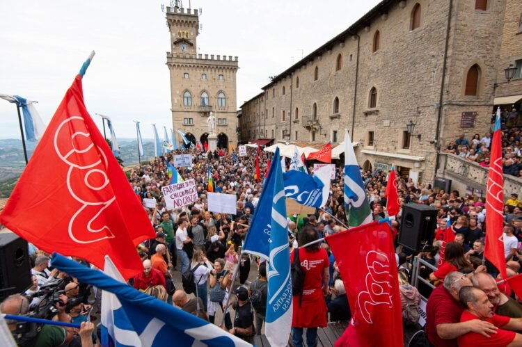 San Marino – 1st May CSU, big party at the Ausa di Dogana Park