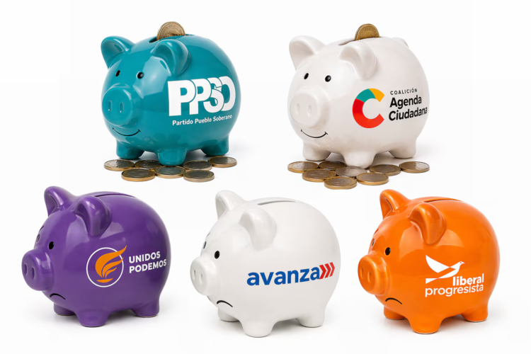 Six people financed more than one political party in the last elections: together they gave just over ¢50 million