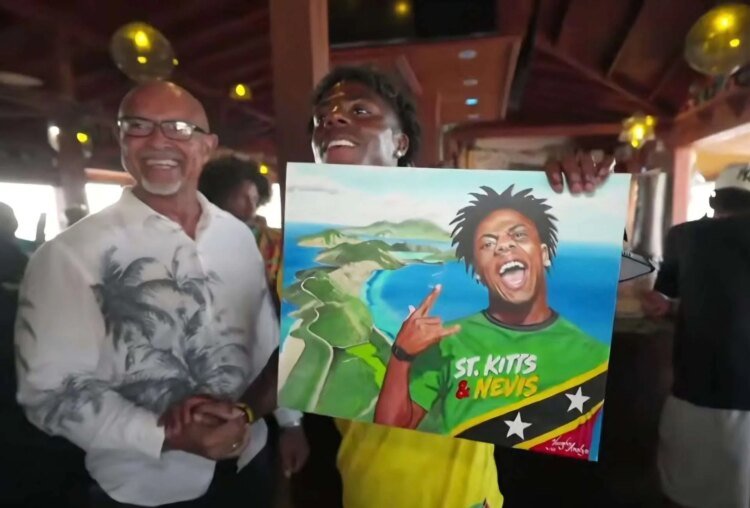 From Nevis to the World: Vaughn Anslyn Gains International Recognition After iShowSpeed Portrait
