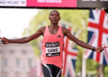 Historic world records were falling at the London Marathon