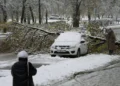 Snow chaos in Moscow