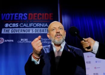 Steve Hilton, the Trump-backed political commentator leading in polls for California governor