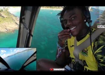 WATCH: “Unreal” — IShowSpeed Left Awestruck by Antigua’s Beauty During CalvinAir Helicopter Flight