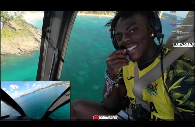 WATCH: “Unreal” — IShowSpeed Left Awestruck by Antigua’s Beauty During CalvinAir Helicopter Flight