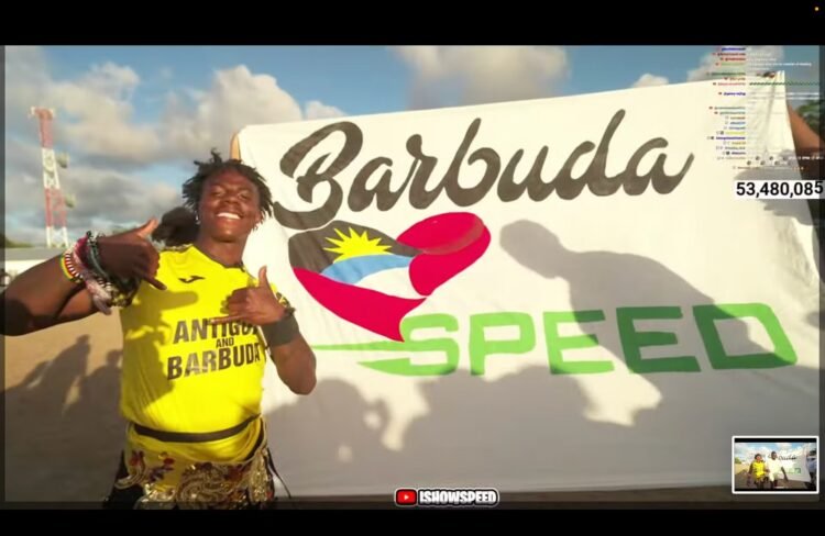 VIDEO: IshowSpeed feasts on Deer and Turtle meat in Barbuda for the first time