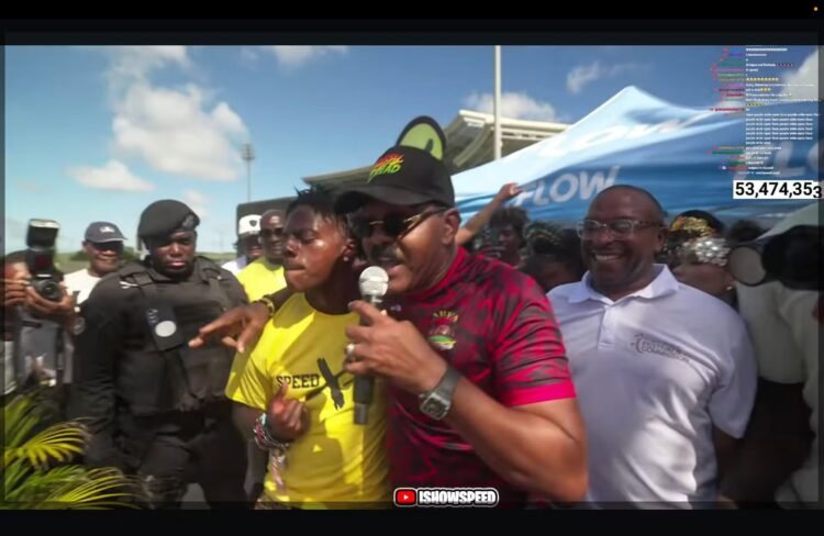 WATCH: Antigua and Barbuda’s Prime Minister ‘Gassy Dread’ Performs hit song with Ishowspeed