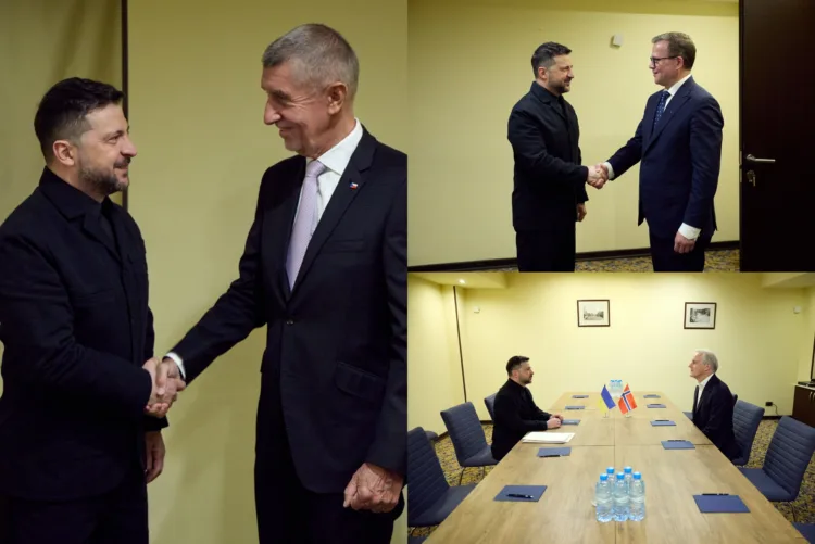 Zelensky met with the prime ministers of Finland, Norway and the Czech Republic in Yerevan