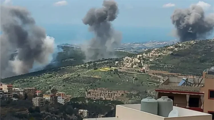 Intense Zionist attacks on southern Lebanon