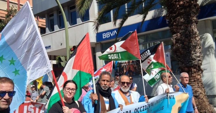 A prominent presence of the Sahrawi issue in the May 1st workers’ march in Las Palmas