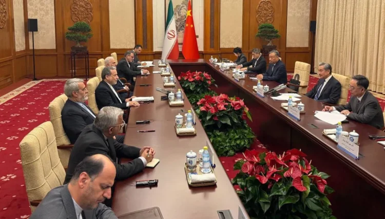 Meeting of the foreign ministers of China and Iran in Beijing