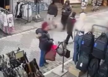 First he examined, then he stole: This is how the female thief was caught on camera